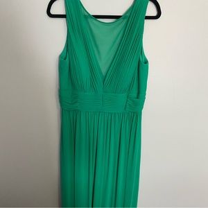 Maxi emerald green dress
